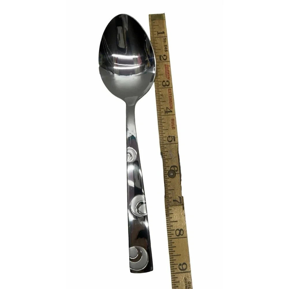 Reed & Barton 9 Pc Stainless Steel Hostess Serving Set Swirl Pattern New